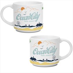DX8126 14 Oz. White Metro Ceramic Mug With Full Color Custom Imprint